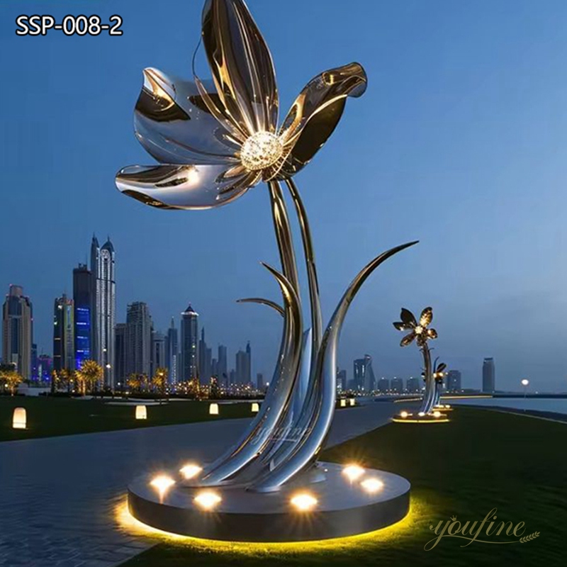 Large Metal Sun Flower Sculpture Landscape Project Supplier