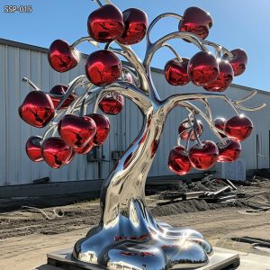 Modern Metal Large Cherry Tree Sculpture Factory Supplier