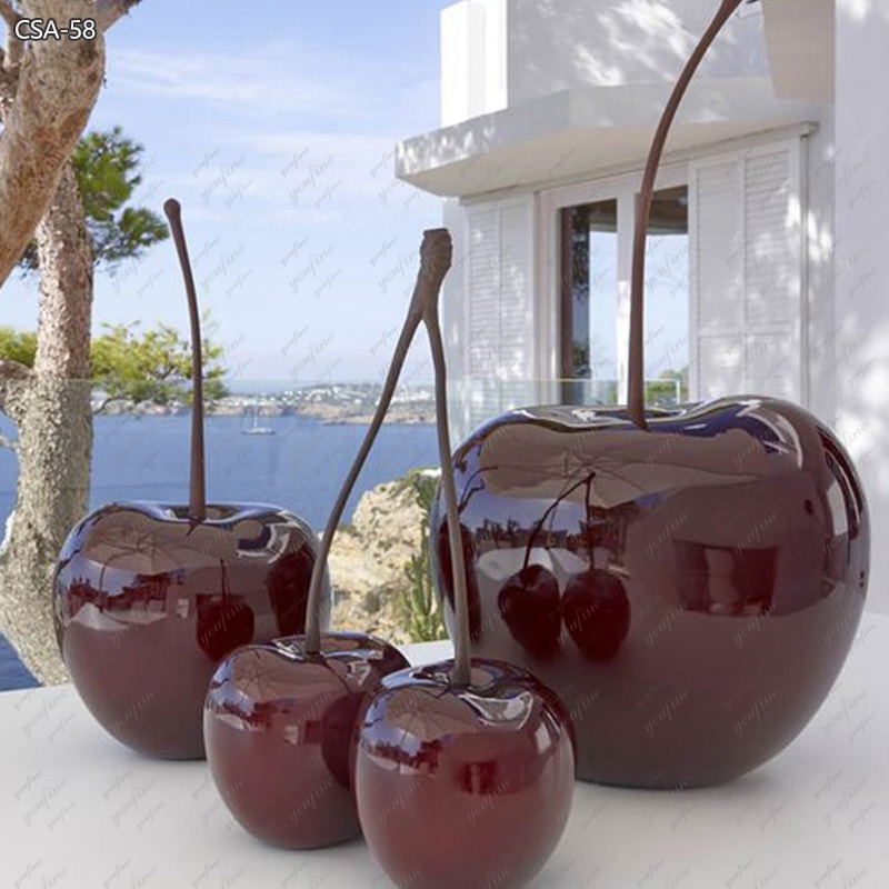 Modern Metal Outdoor Cherry Sculpture Supplier