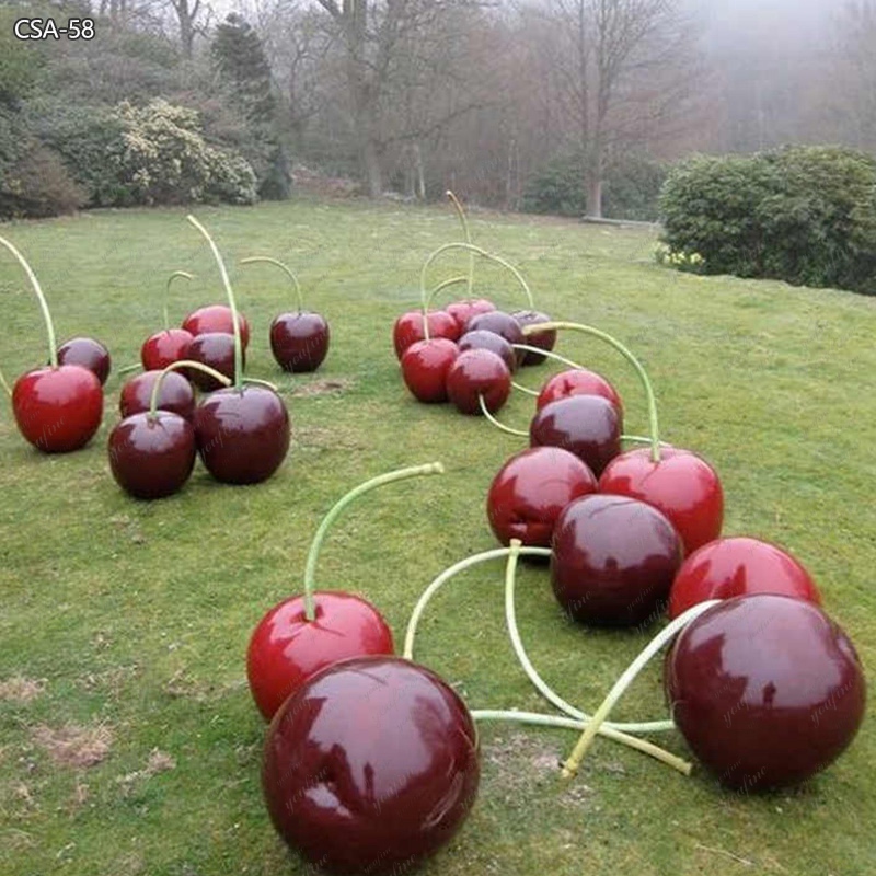Modern Metal Outdoor Cherry Sculpture Supplier