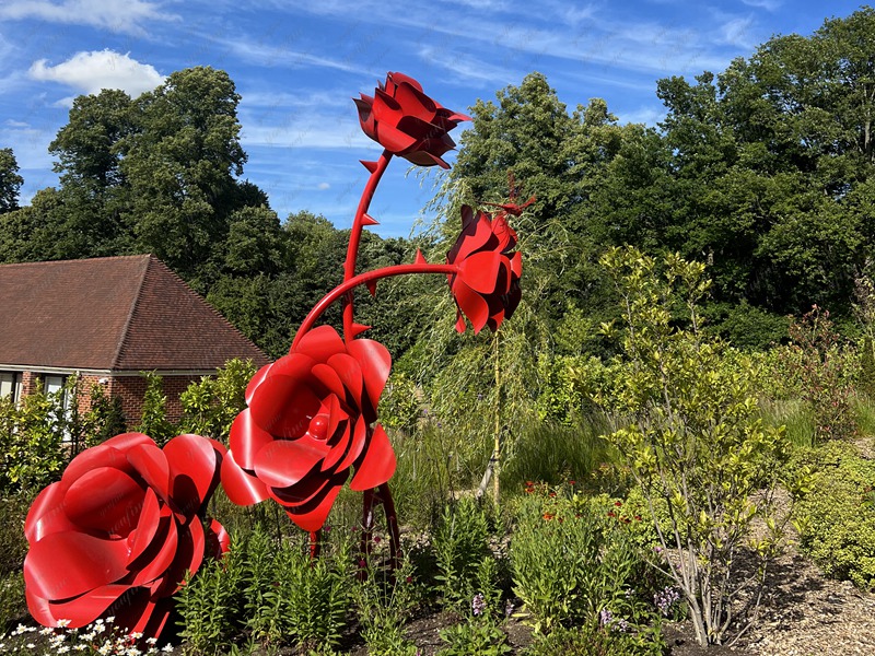 stainless steel rose sculpture feedback