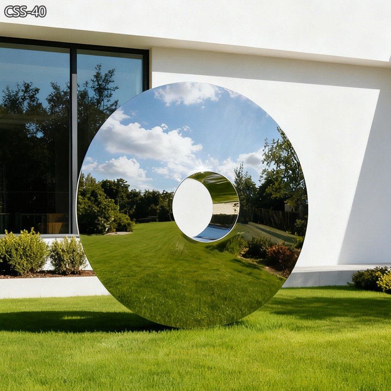 Polished Modern Outdoor Large Metal Sculpture for Sale CSS-40