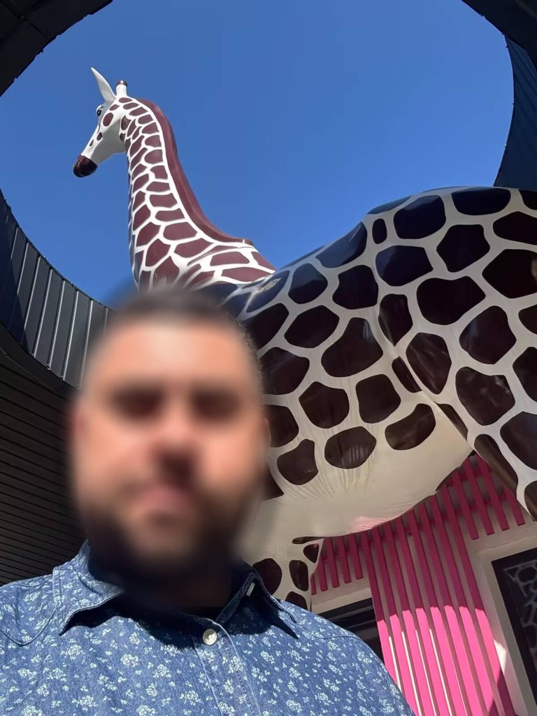color sculpture feedback - large giraffe sculpture