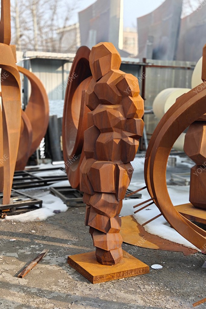 corten steel sculpture