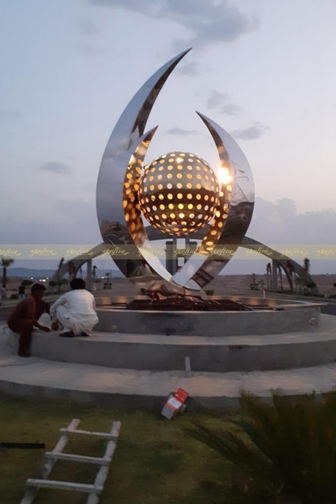 large stainless steel feedback