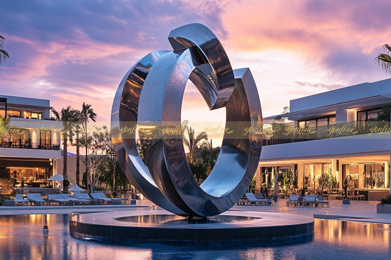 Metal Sculptures in Real Estate - - 1 monument stainless steel sculpture