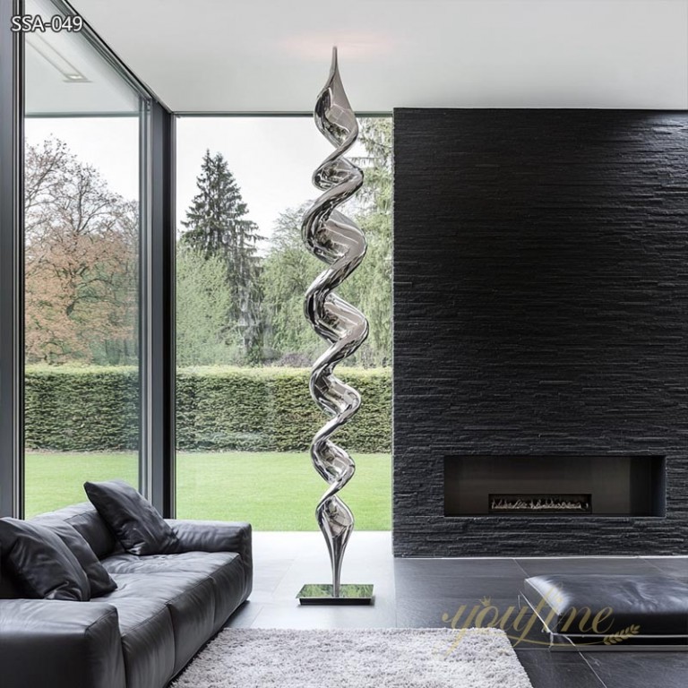 Modern Metal Large Sculpture for Living Room SSA-049