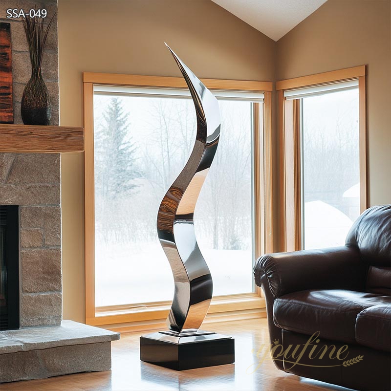 Modern Metal Large Sculpture for Living Room SSA-049