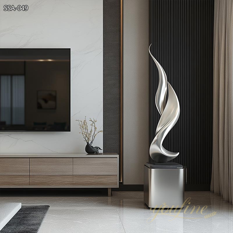 Modern Metal Large Sculpture for Living Room SSA-049