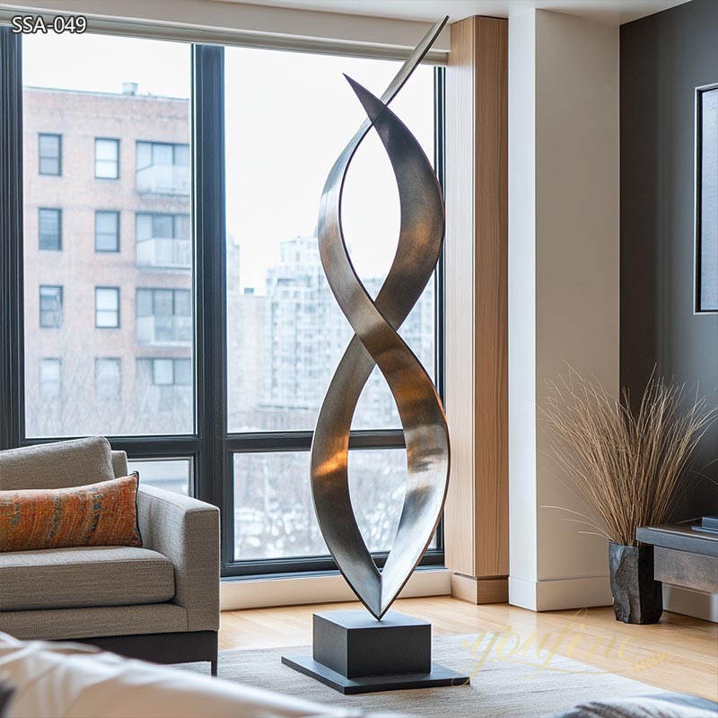 Modern Metal Large Sculpture for Living Room SSA-049
