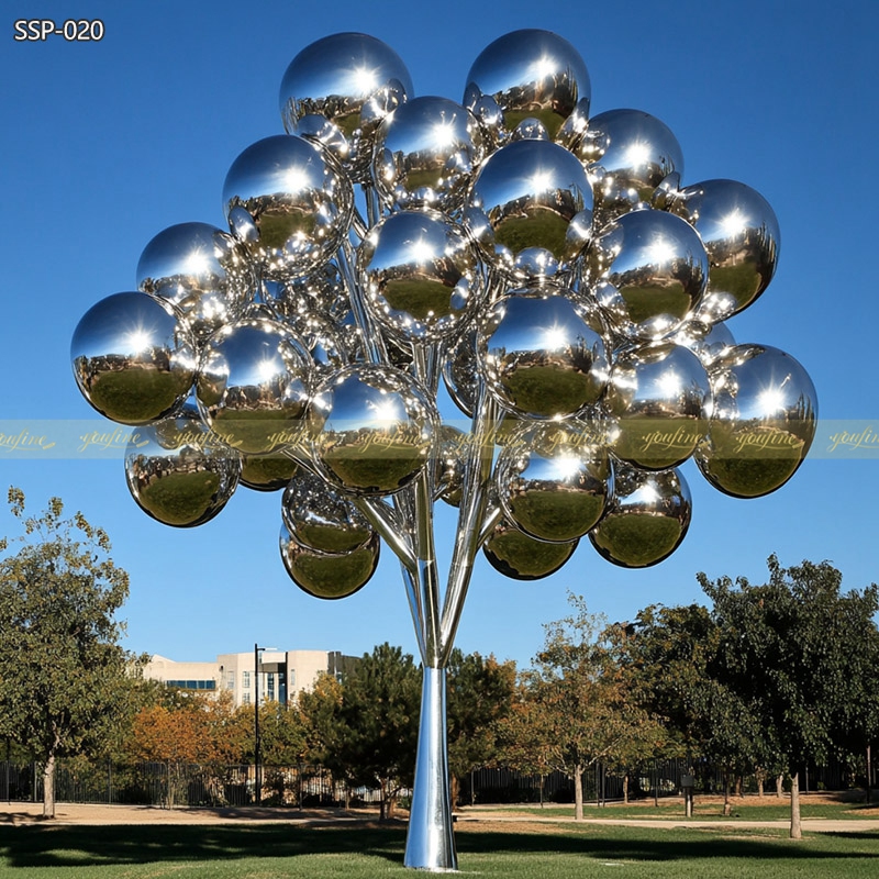 Polished Stainless Steel Balloon Tree Sculpture SSP 020