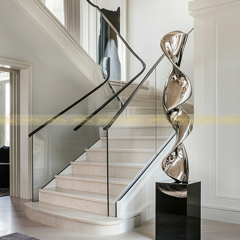 Stainless Steel Sculptures for Commercial Buildings: Where and How to Install - News - 4 indoor sculpture