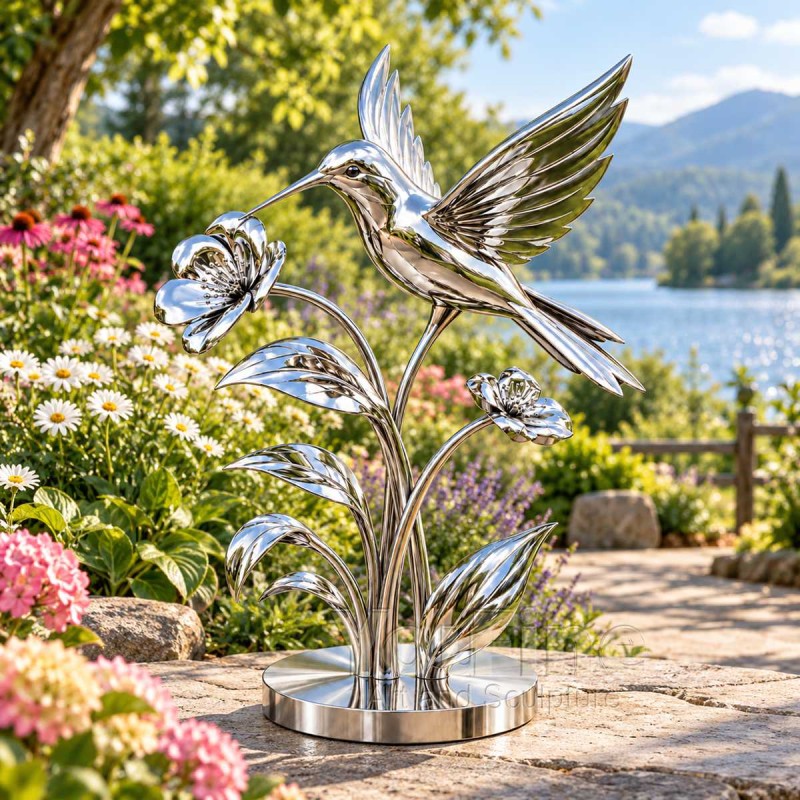 Customizable Metal Hummingbird Sculpture SSD-048