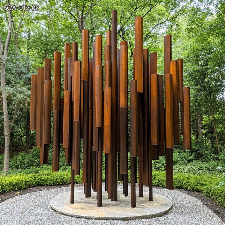 Corten Steel Rod Sculptures SCW 012 corten-steel-rod-sculptures-scw-012