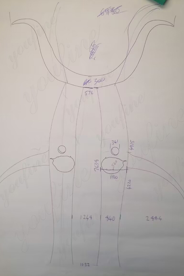 Customer hand-drawn design