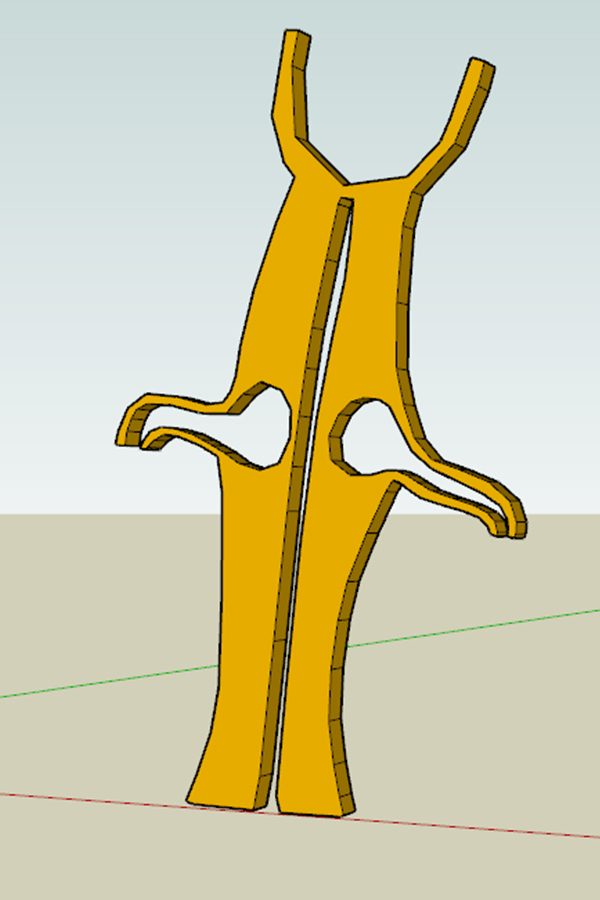 Initial concept - New Zealand Custom corten steel Sculpture Project