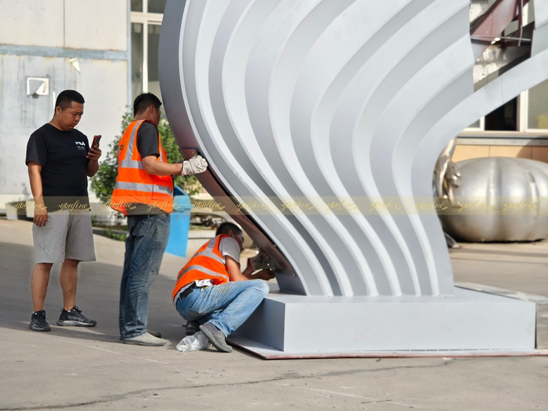 details of modern Wing Sculpture