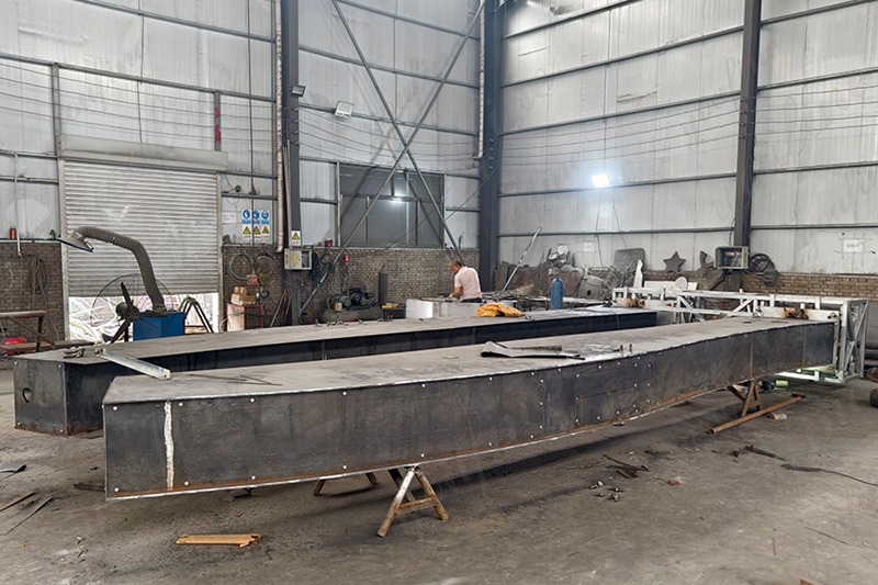 production of Honoring Waitaha People corten steel sculpture project in New Zealand