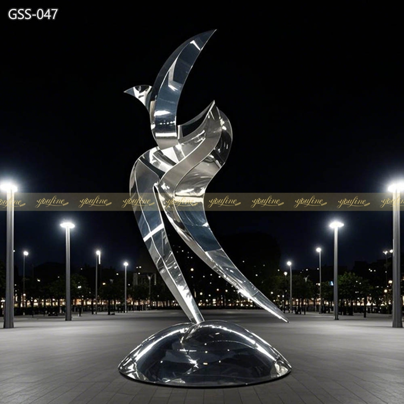 modern Abstract Metal Sculpture