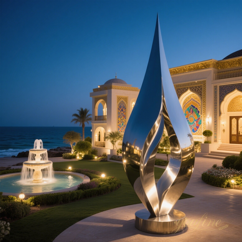 stainless steel Flame Shape Sculpture