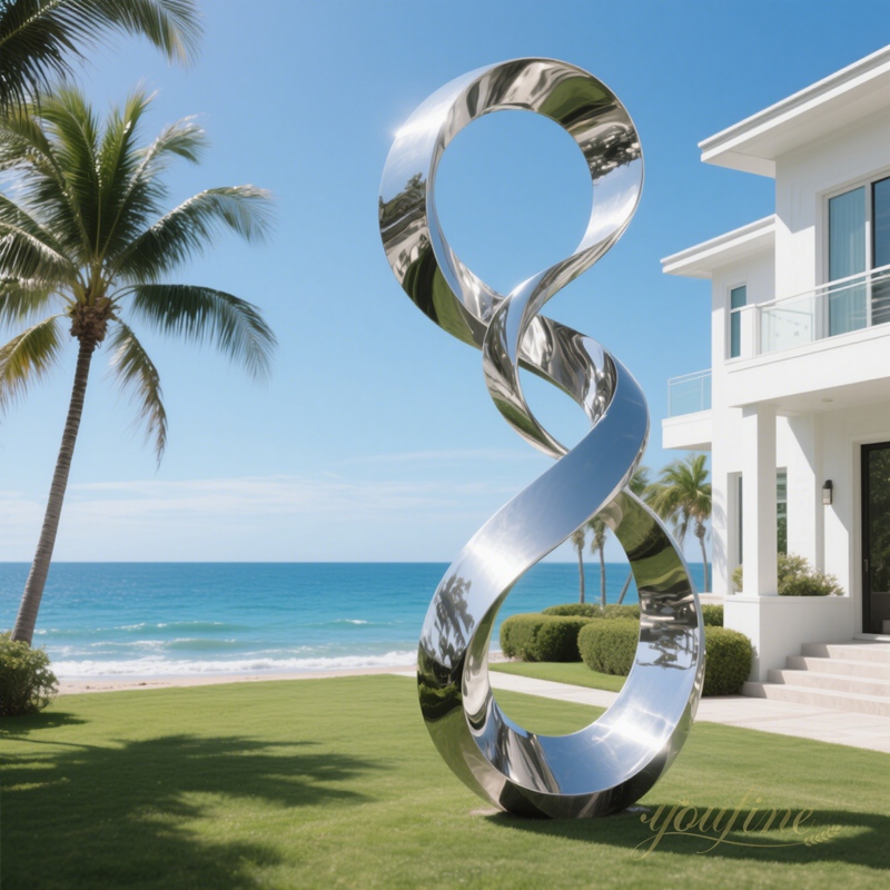 stainless steel Infinity Loop Sculpture
