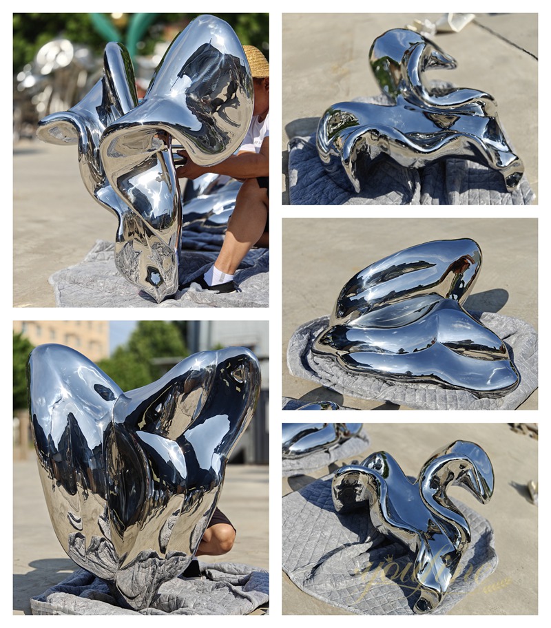 high quality large Stainless Steel Abstract Heart Sculpture