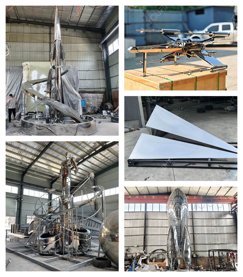 stainless steel Aviation Sculptures