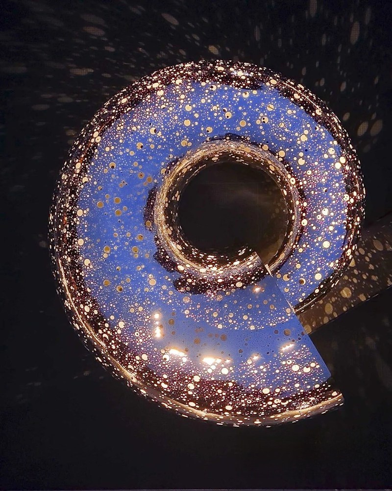 lighting Modern Stainless Steel Ouroboros Sculpture