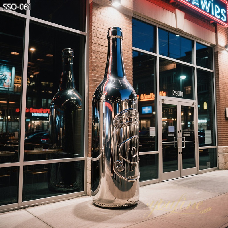 high quality modern outdoor Wine Bottle Sculpture