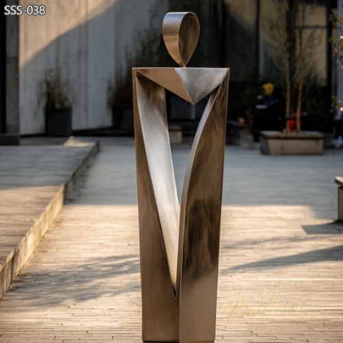 geometric Modern Outdoor Abstract Figure Sculpture