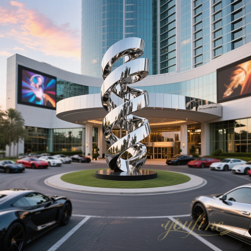 stainless steel Spiral Tower Sculpture Sculpture