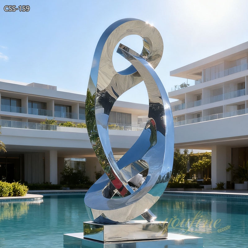 Large Stainless Steel Outdoor Sculpture for Sale CSS-159