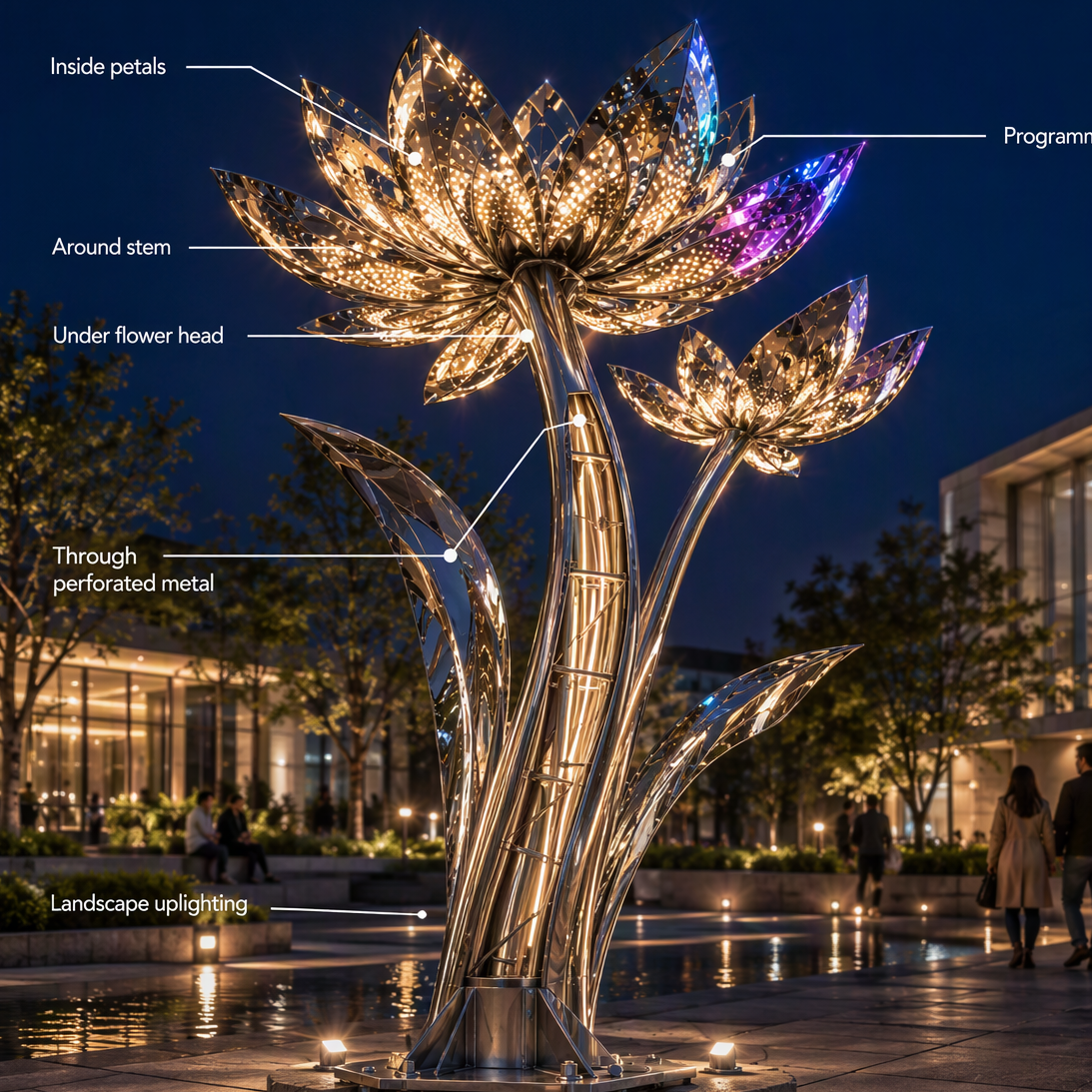 Why Cities Are Choosing Durable Large Metal Flowers