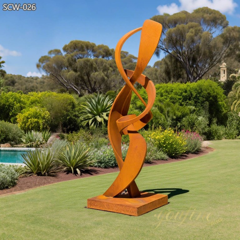 Picture of Corten Steel Rod Sculptures SCW-012