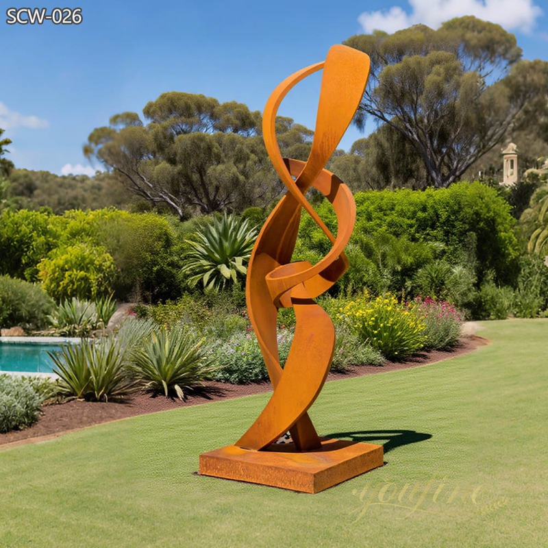 Outdoor Corten Steel Yard Art Sculpture SCW-026