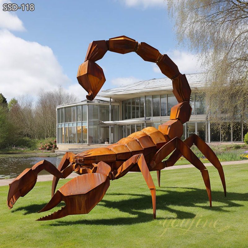 Large Stainless Steel Scorpion Sculpture for Outdoor Lawn SSD-118 - Metal Animal Sculpture - 6