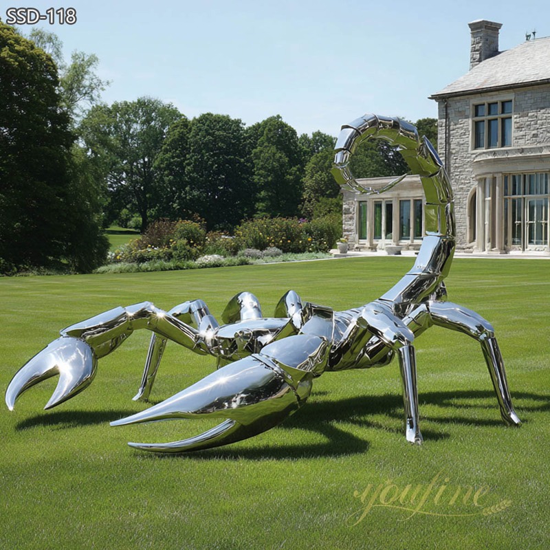 Large Stainless Steel Scorpion Sculpture for Outdoor Lawn SSD-118 - Metal Animal Sculpture - 4