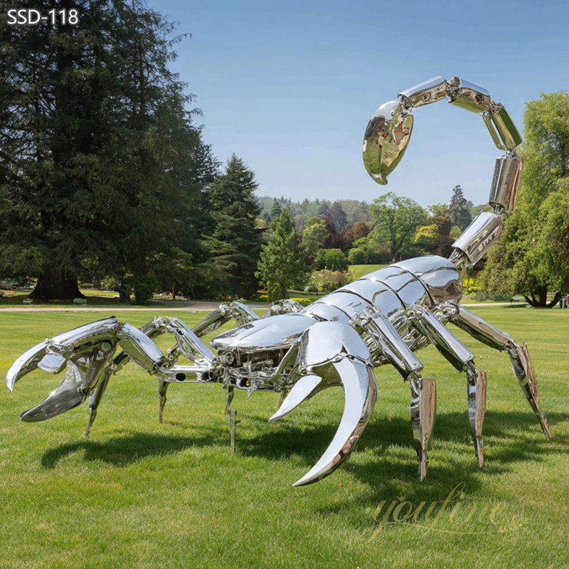 Large Stainless Steel Scorpion Sculpture for Outdoor Lawn SSD-118 - Metal Animal Sculpture - 3