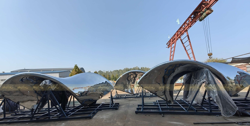 mirror polished youfine structure sculpture project