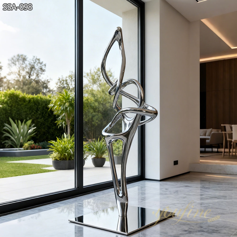 modern Abstract Tall Indoor Sculpture