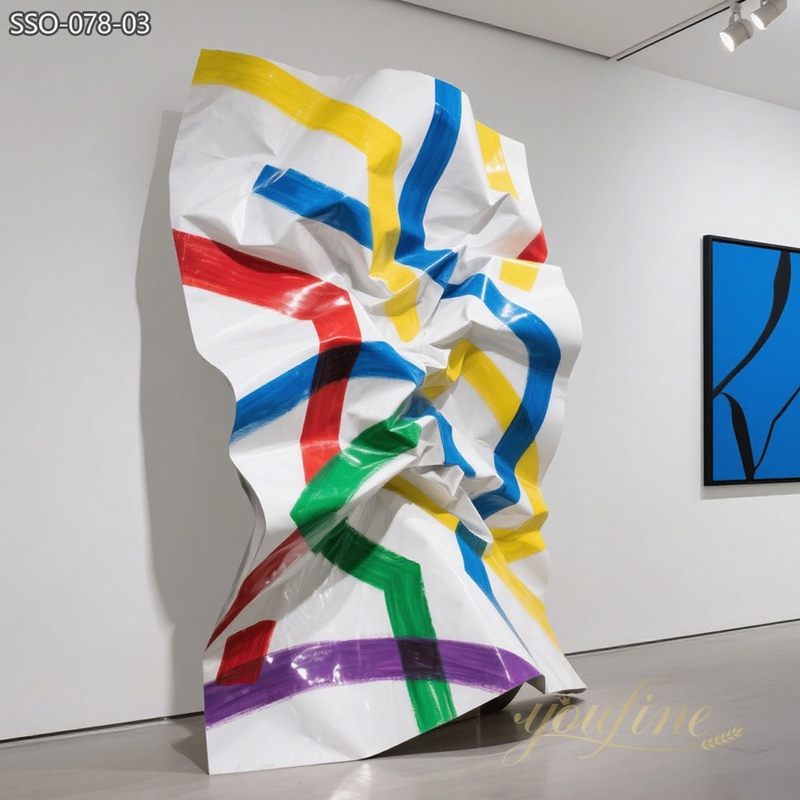 Colorful Stainless Steel Cool Modern Sculpture SSO-078 - Painted Metal Sculpture - 3