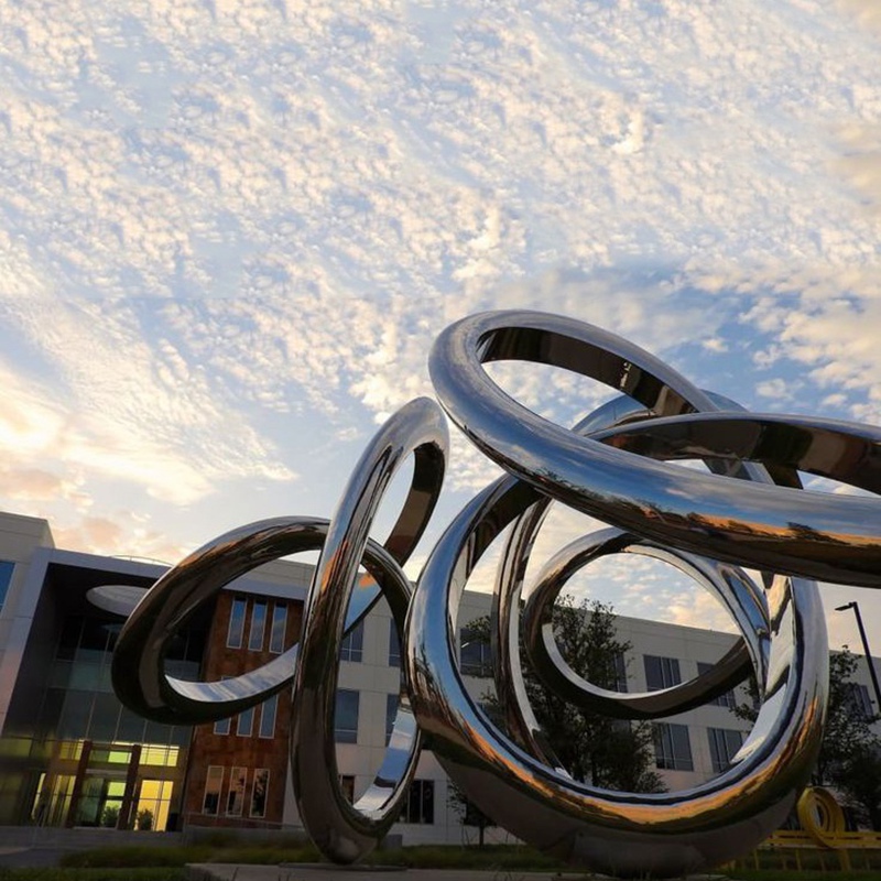 stainless steel LARGE URBAN SCULPTURE