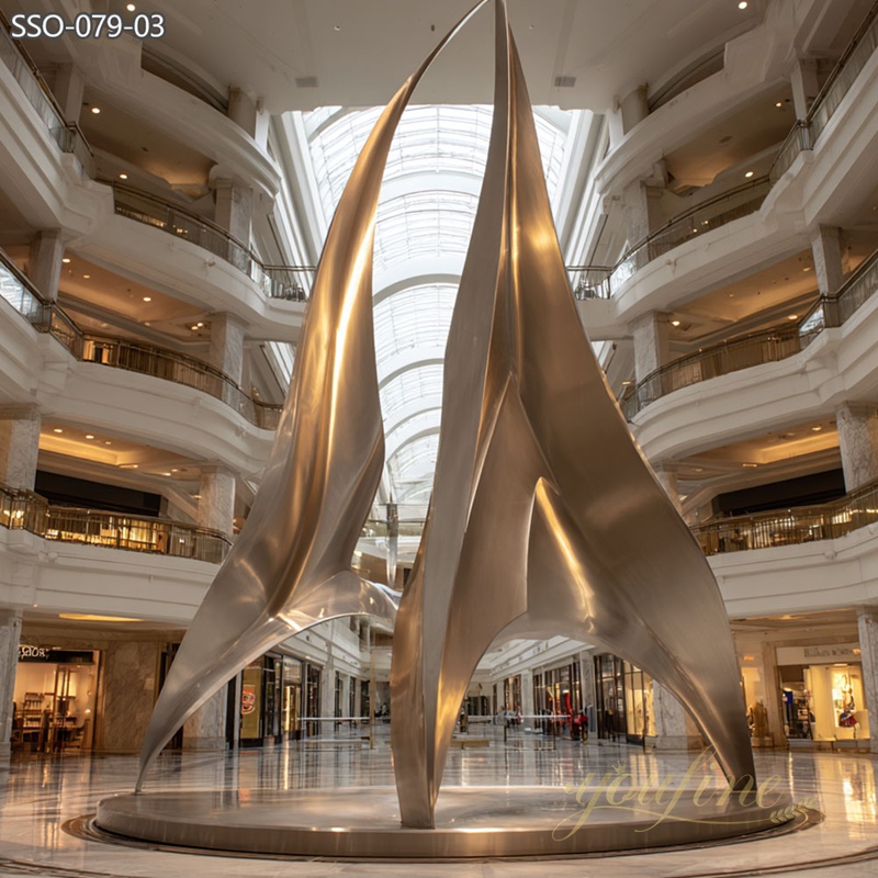 abstract art Sailboat Sculpture for Outdoor Water Features