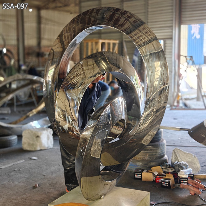 large Stainless Steel Entanglements Sculpture