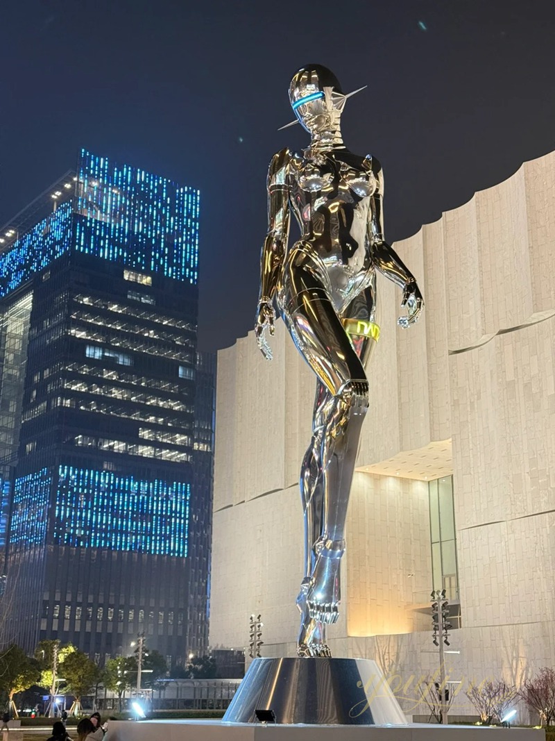 The Role of Sculptures in Modern Architecture - News - 4 large abstract female stainless steel sculpture