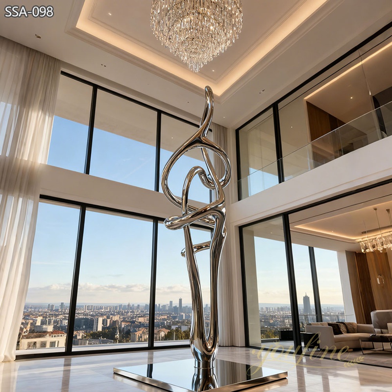 large modern Abstract Tall Indoor Sculpture