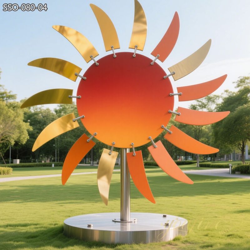 large modern Sun Sculpture for Outdoor