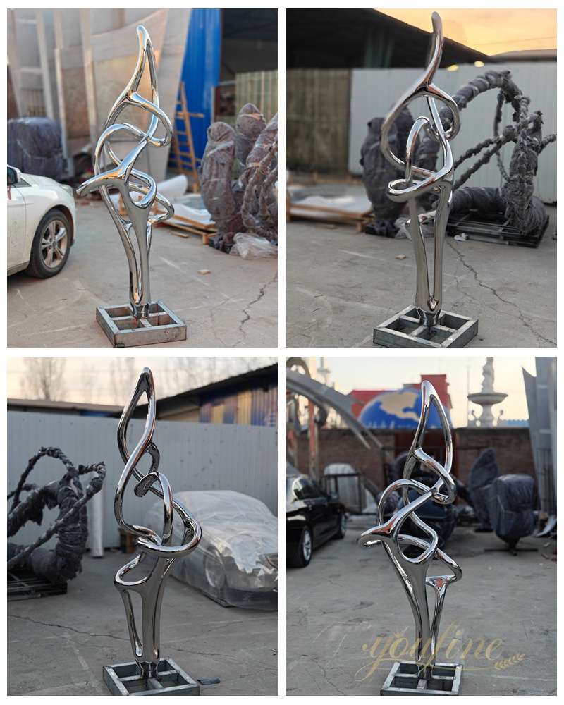 modern youfine produce the stainless steel tall sculpture