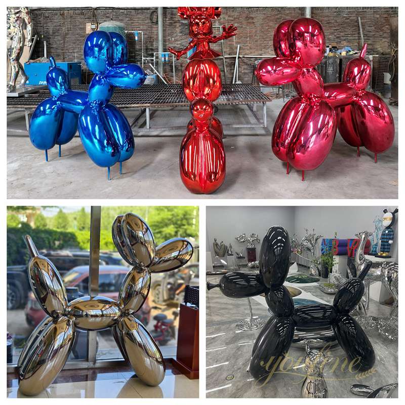 Stainless Steel Silver Balloon Dog Sculpture SSD-121 - Balloon Sculpture - 5 some youfine stainless steel balloon dog sculpture