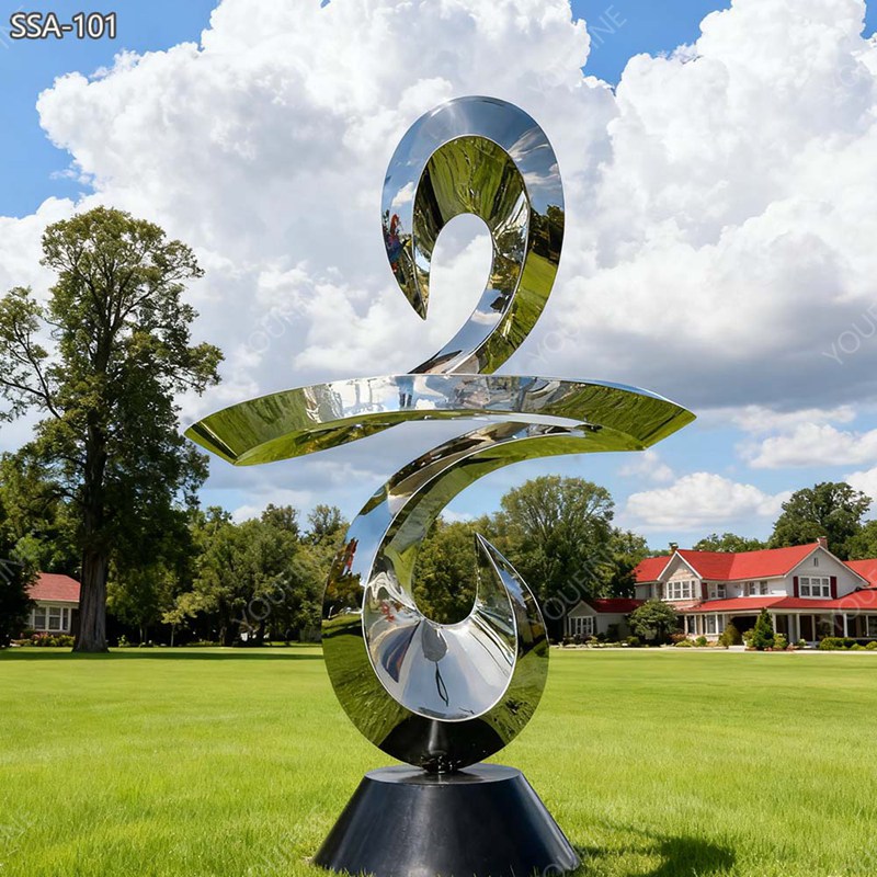 304 Stainless Steel Modern Polished Abstract Sculpture SSA-101